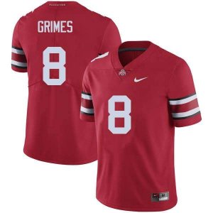 Men's Ohio State Buckeyes #8 Trevon Grimes Red Nike NCAA College Football Jersey Lightweight KEX8344UA